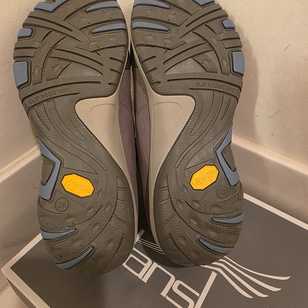 Dansko Gray Sneakers with Leather Mesh Upper - Picture 5 of 6